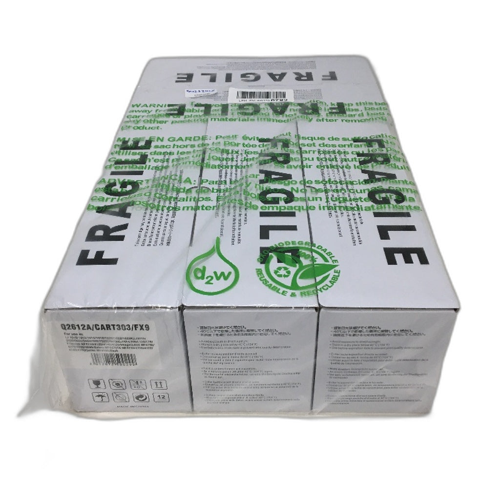 5 Pack Printer Toner Cartridges Q2612A Cart 303 FX9 RoHS Compliant NEW