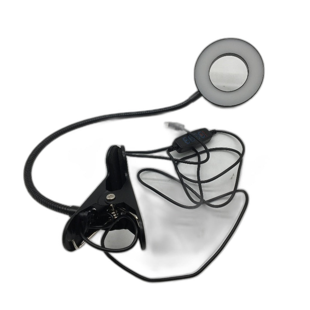 LED Desk Lamp Clip On Reading Light Dimmable USB Power 3 Lighting Colour NEW