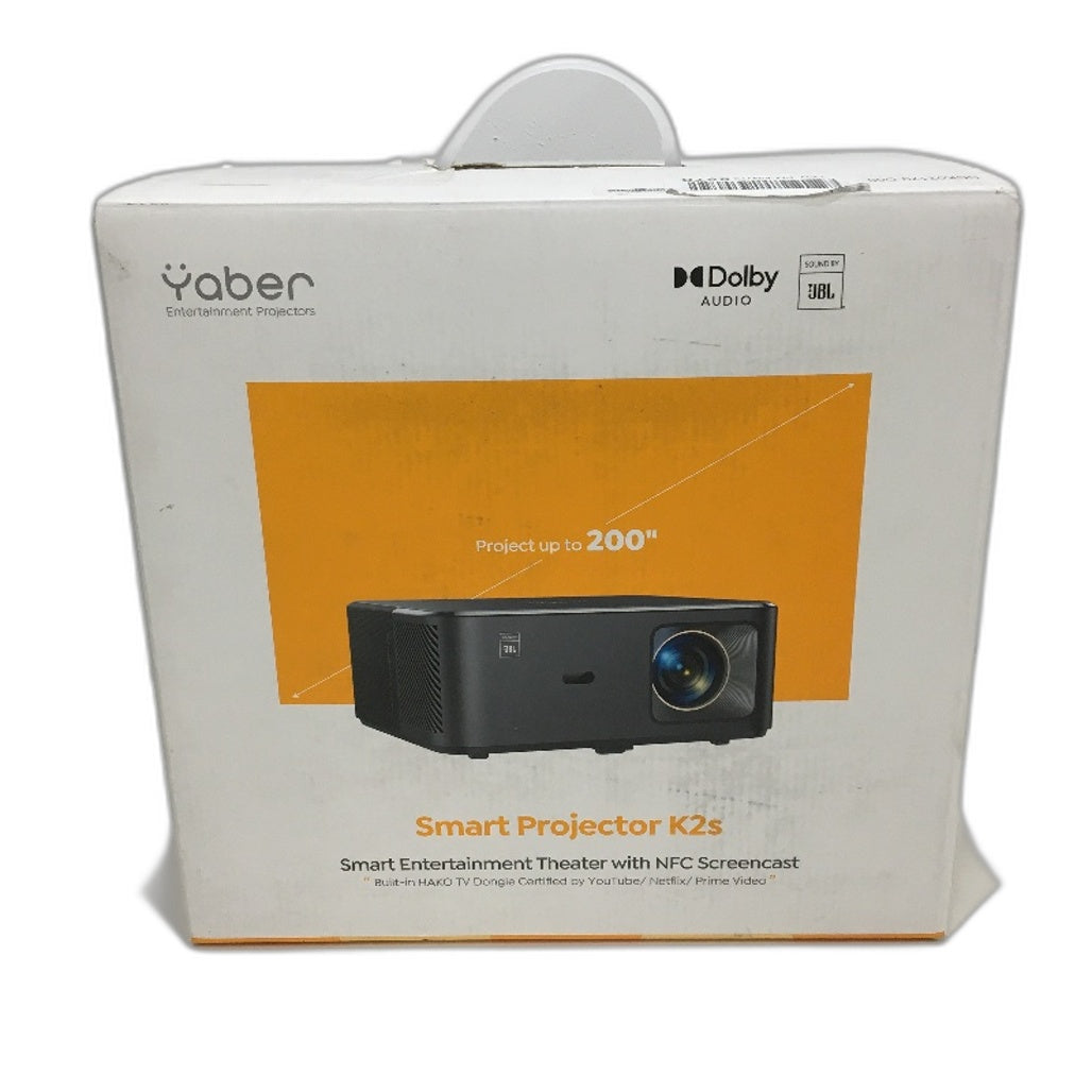 Yaber Smart Projector K2S 800 Ansi Lumens Alexa Compatible 1080p 60Hz NEW