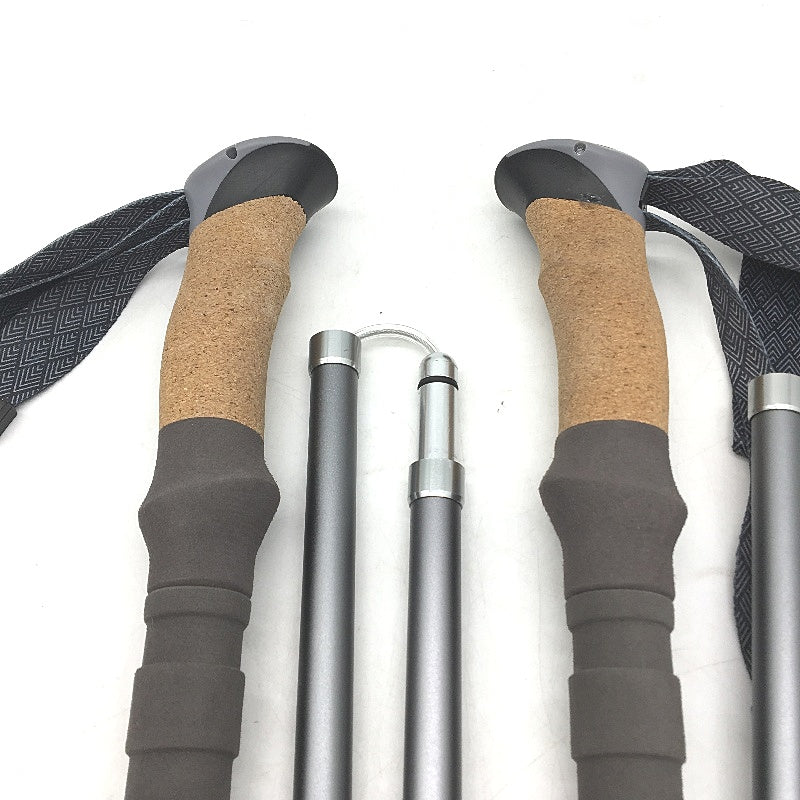 Trekology Trekking Hiking Poles Z Cork Collaspible Lightweight Aluminium NEW