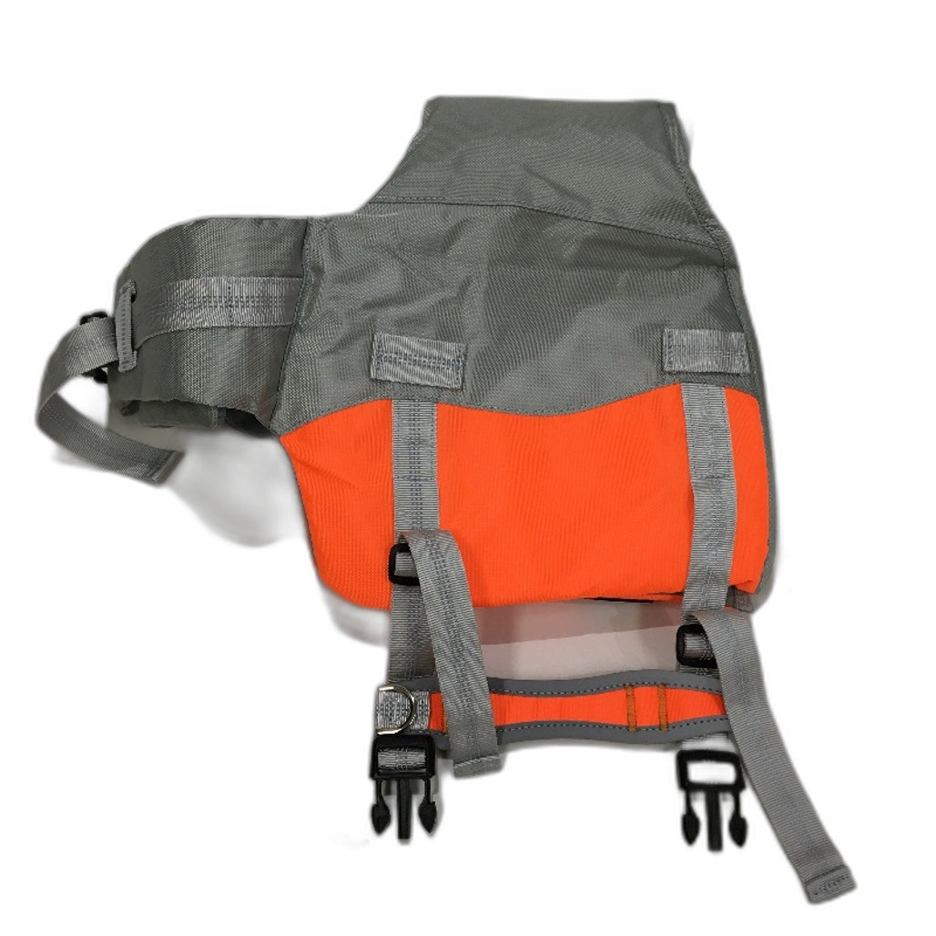 SlowTon Dog Life Jacket Floatation Vest Reflective Rescue Handle Size Large NEW