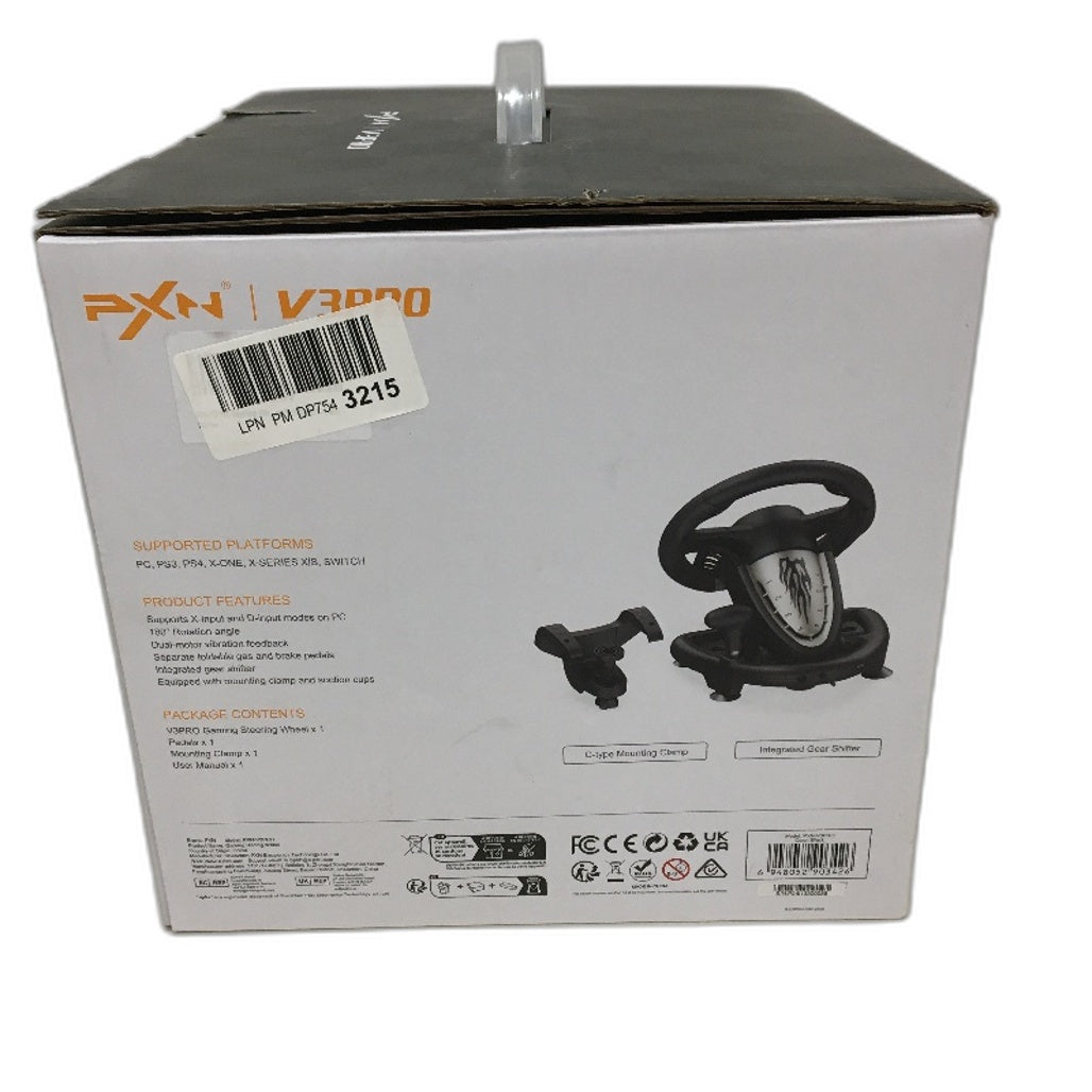 PXN V3 Pro Gaming Racing Wheel Integrated Gear Shifter 180 Rotation Angle