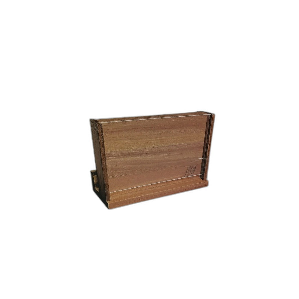 KISFAM Home Kitchen Magnetic Wooden Knife Block Holder With Protection Shield