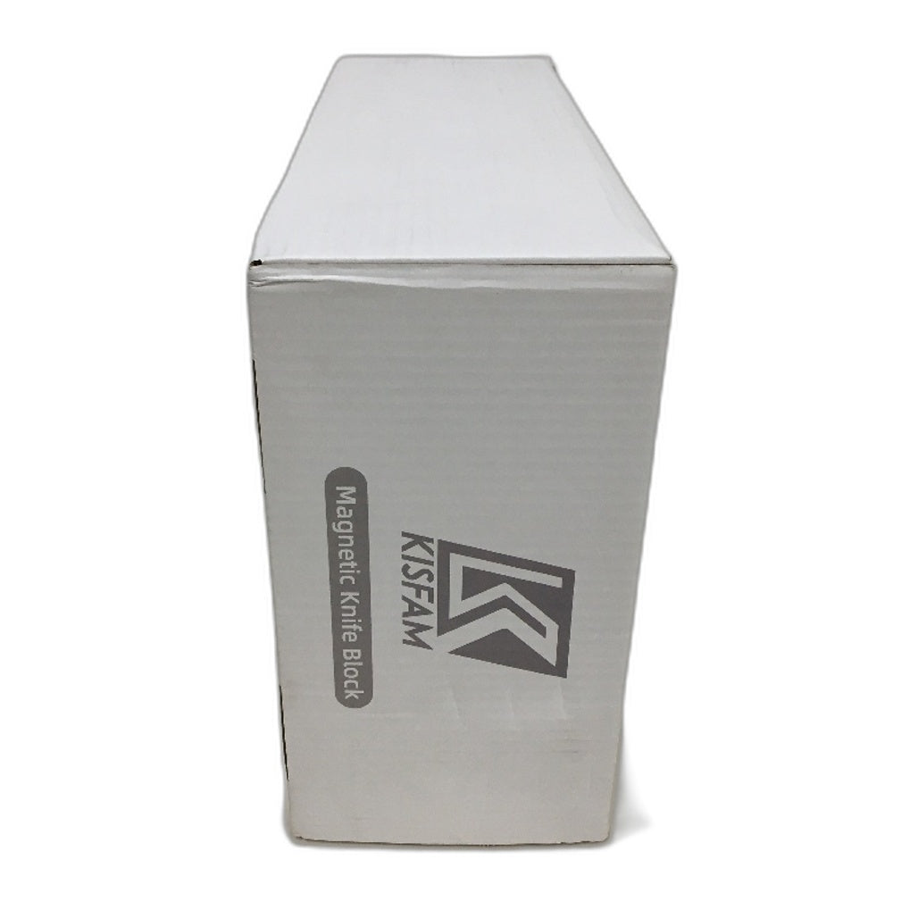 KISFAM Home Kitchen Magnetic Wooden Knife Block Holder With Protection Shield