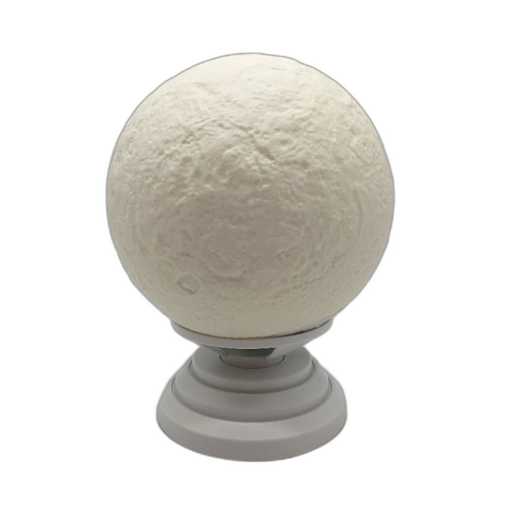 Smart Slow Rotating RGB Moon Lamp with Ambient Calm Sounds in White NEW