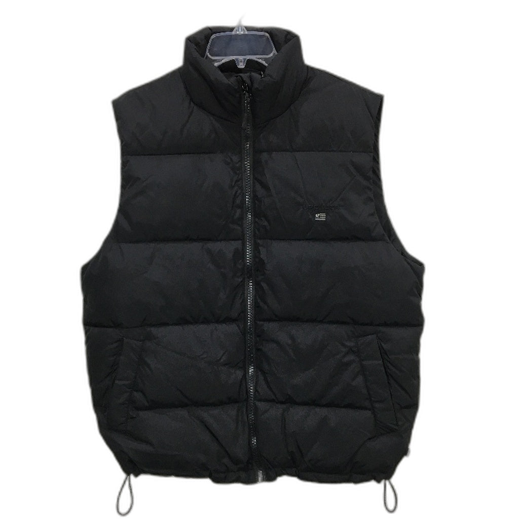 Spencer Project Black Boxy Vintage Fit Burnside 90s Puffer Vest Mens Size M NEW