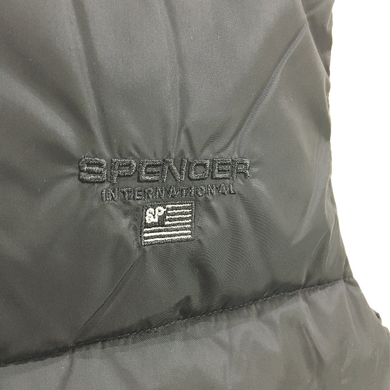 Spencer Project Black Boxy Vintage Fit Burnside 90s Puffer Vest Mens Size M NEW