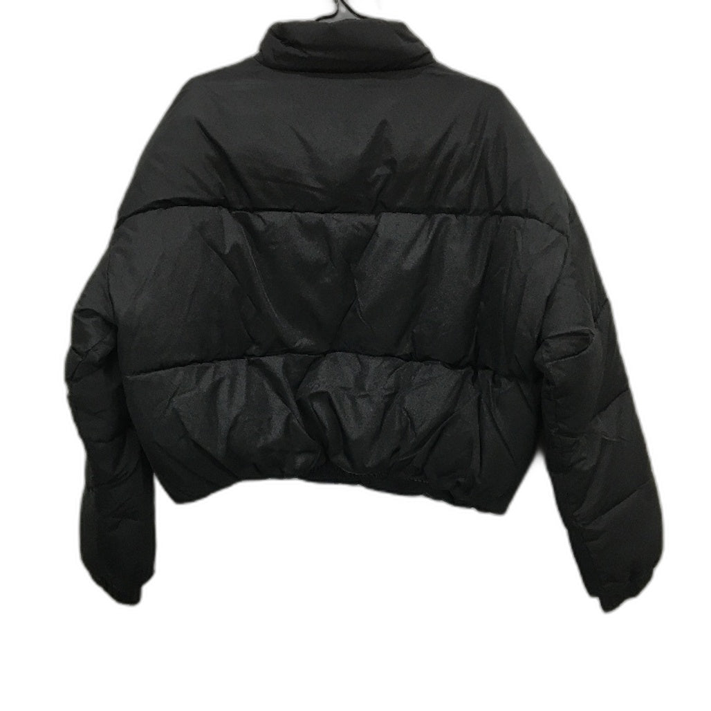 Subtitled Black Casey Cropped Puffer Jacket Ladies Size L NEW