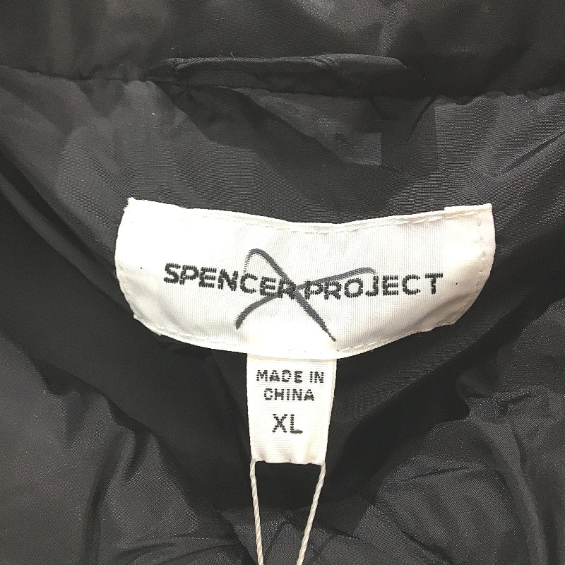 Spencer Project Classic Black  Burnside 90s Puffer Jacket Mens Size XL NEW