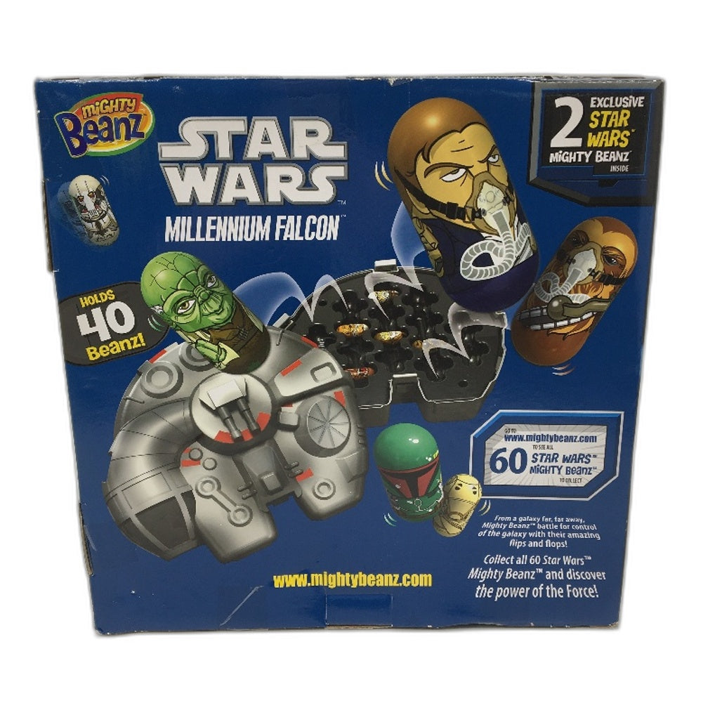VINTAGE Collectable 2011 Moose Star Wars Millennium Falcon & 2 Mighty Beanz NEW