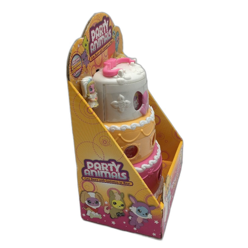 Moose 2011 Party Animals Wedding Cake Storage Case Inc 2 Figurines NEW