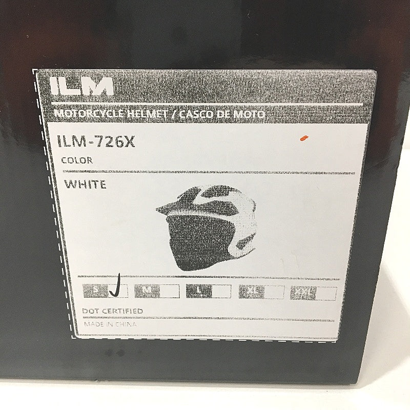 ILM Motocycle 3/4 Half Helmet Motorbike Model 726X Adult Size S 55-56cm NEW