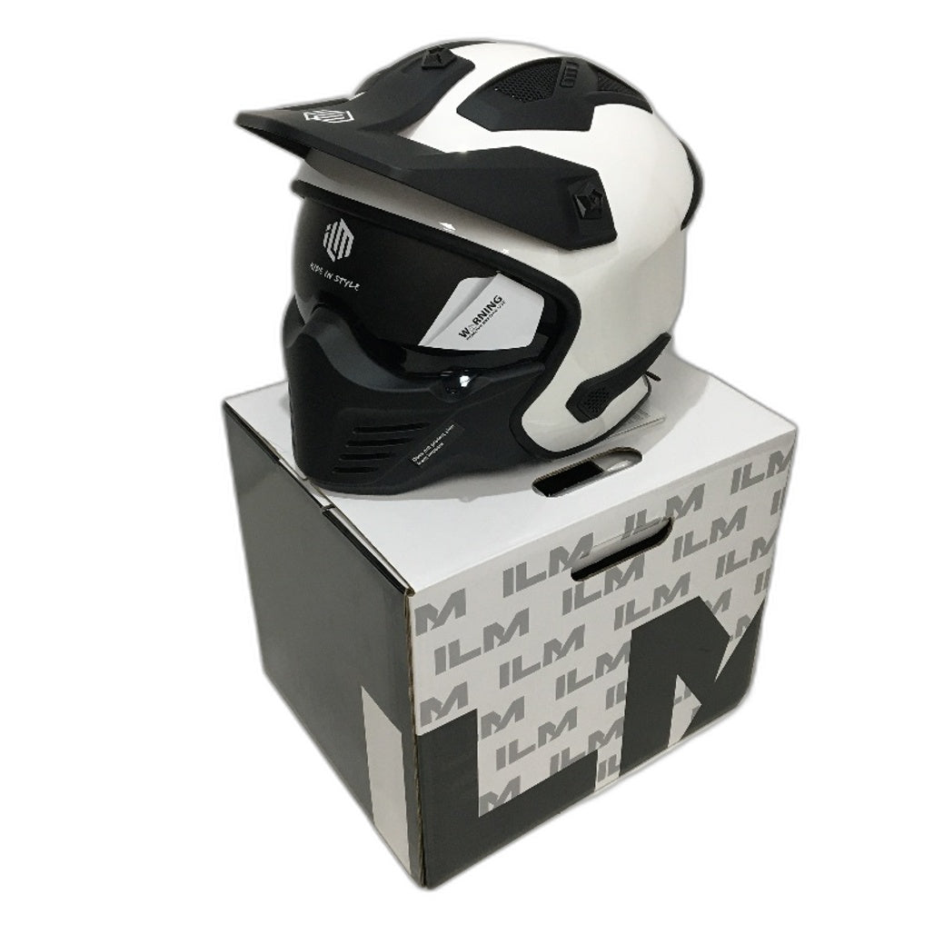 ILM Motocycle 3/4 Half Helmet Motorbike Model 726X Adult Size S 55-56cm NEW