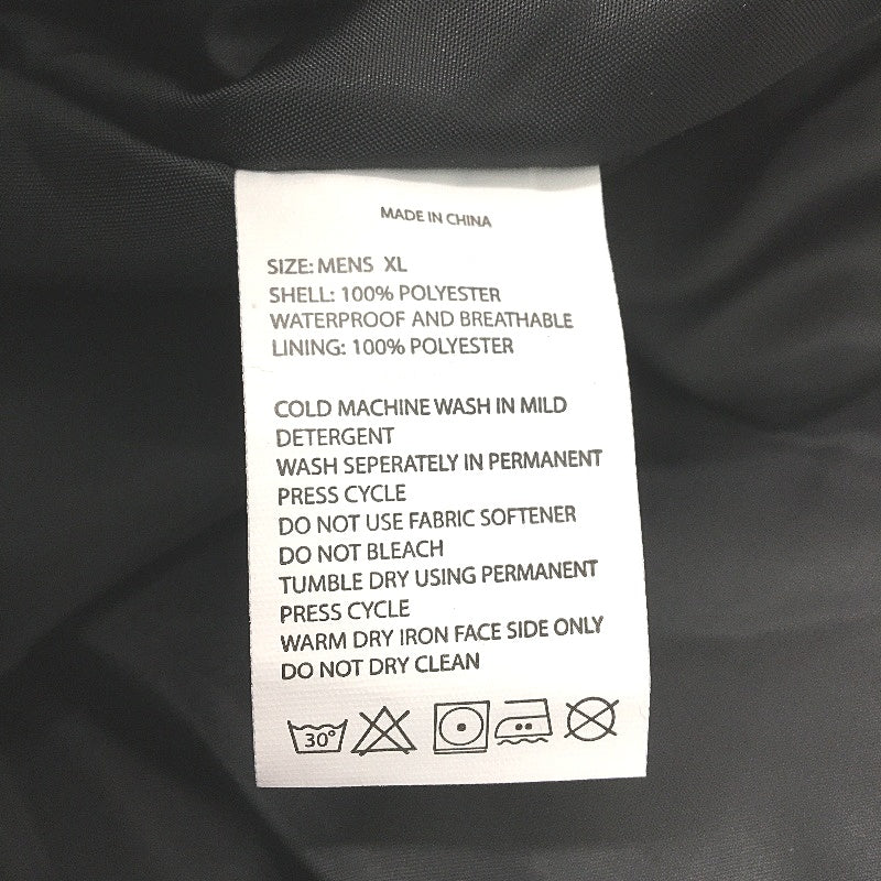 37 Degrees Mountaineer Shell Breathable Black Hooded Jacket Mens Size XL NEW