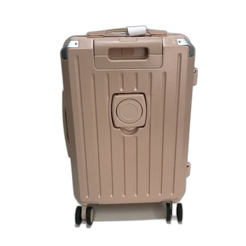 LIODUX 20 Inch Pink Hardshell Carry On Travel Luggage Suitcase With Lock