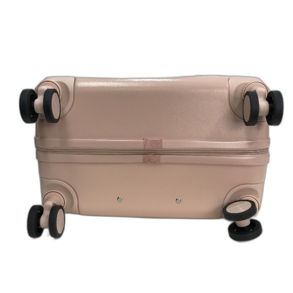 LIODUX 24 Inch Pink Hardshell Carry On Travel Luggage Suitcase With Lock
