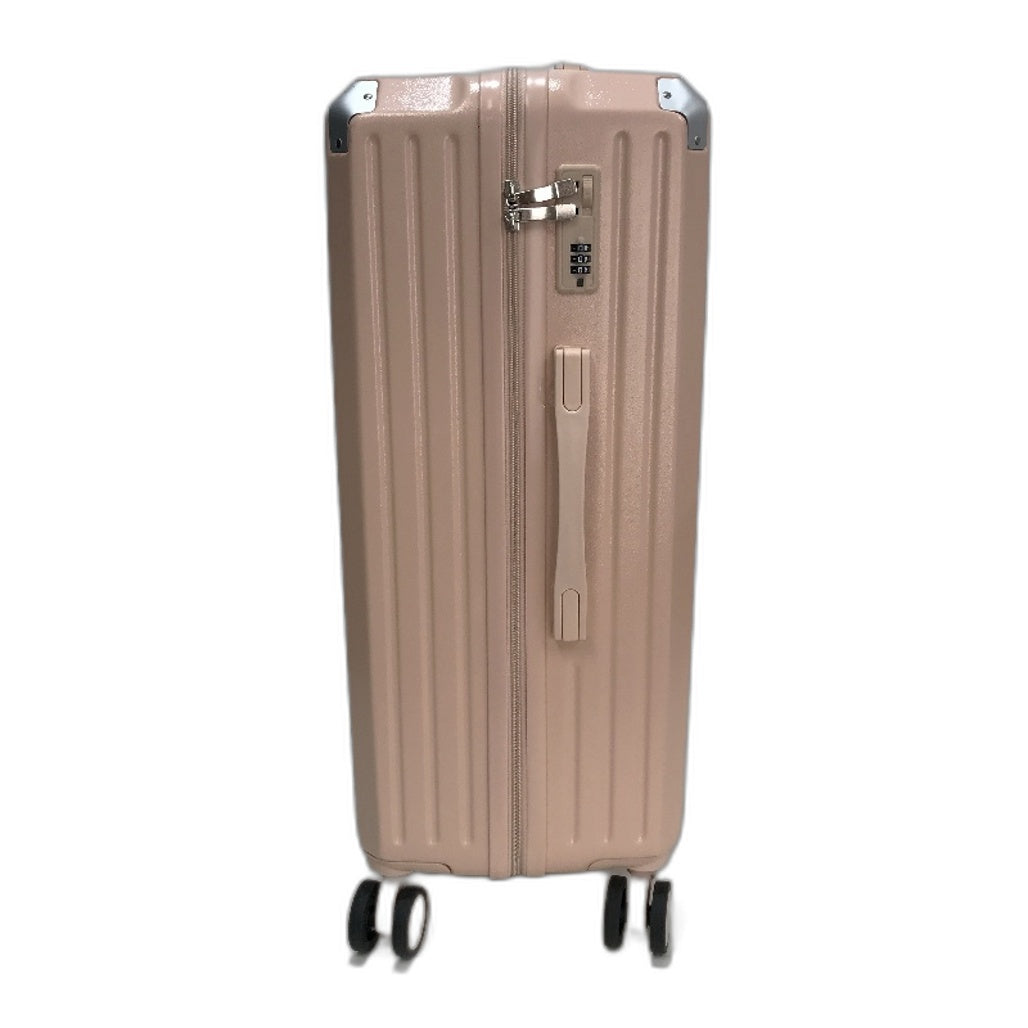 LIODUX 24 Inch Pink Hardshell Carry On Travel Luggage Suitcase With Lock