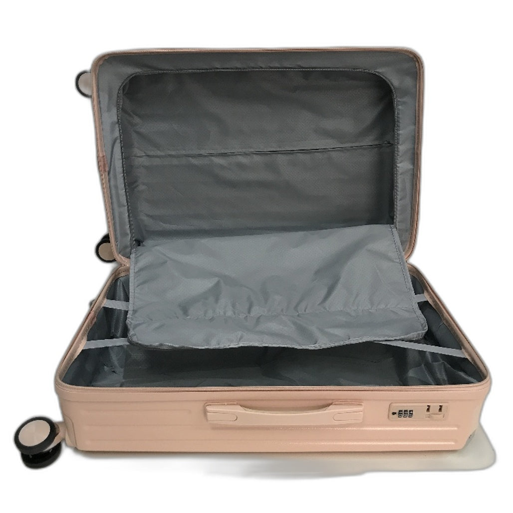 LIODUX 24 Inch Pink Hardshell Carry On Travel Luggage Suitcase With Lock