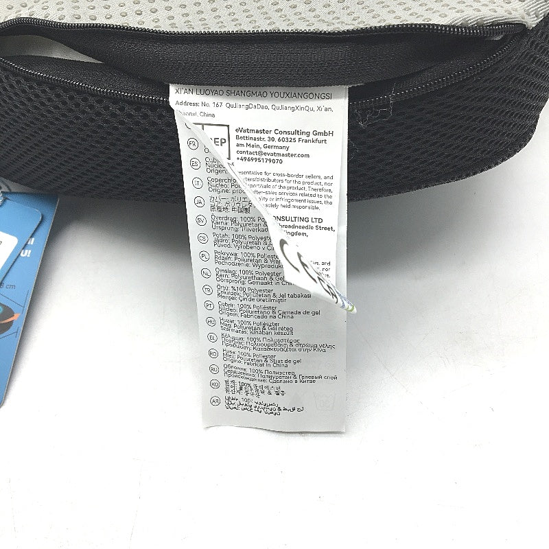 TravelEase Black Mesh Memory Foam Seat Chair Support Cushion Comfort Pillow