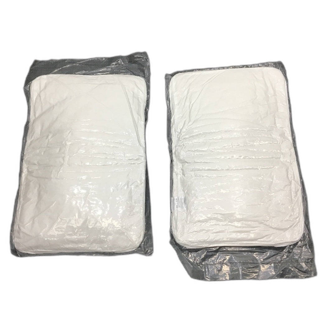 NIEKELY 2 Pk White Standard Queen Size Bed Sleeping Pillows Removable Cover