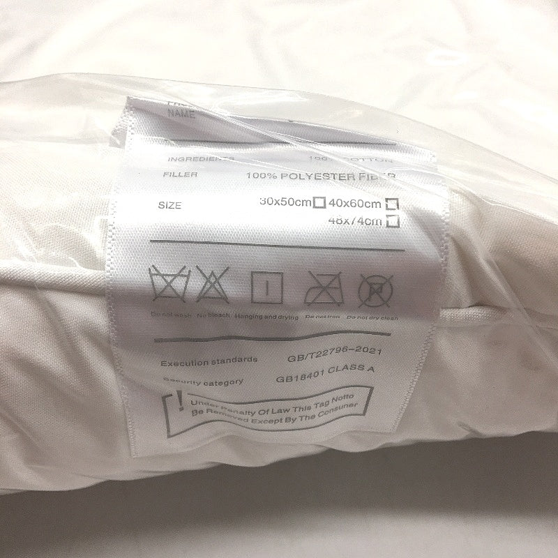 NIEKELY 2 Pk White Standard Queen Size Bed Sleeping Pillows Removable Cover