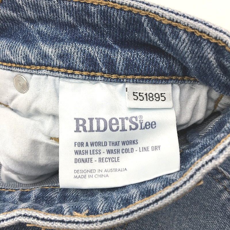 Riders by Lee Blue Hi-Mom High Rise Cuffed Ankle Denim Jeans Ladies Size 10