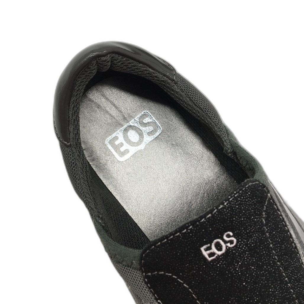 EOS 2 Tone Grey Material Light Sparkle Slip On Sneaker Shoes Ladies Size 38 NEW