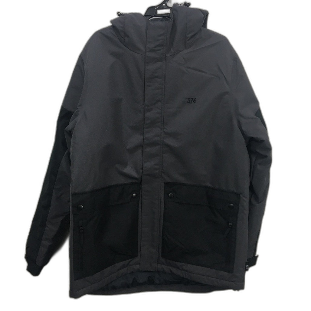 37 Degrees South Carve Snow Grey Black Winter Hooded Jacket Mens Size M NEW