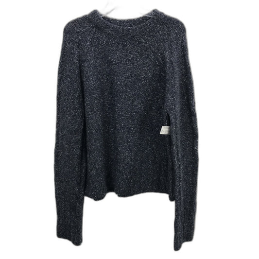 Regatta Dark Grey Round Neck Ribbed Sleeve Knit Top Ladies Size 10 NEW