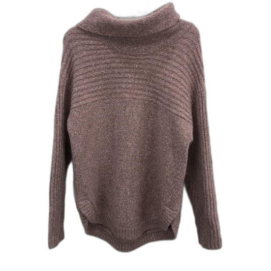 Regatta Pink High Roll Neck Ribbed Sleeve Knit Top Ladies Size 10 NEW