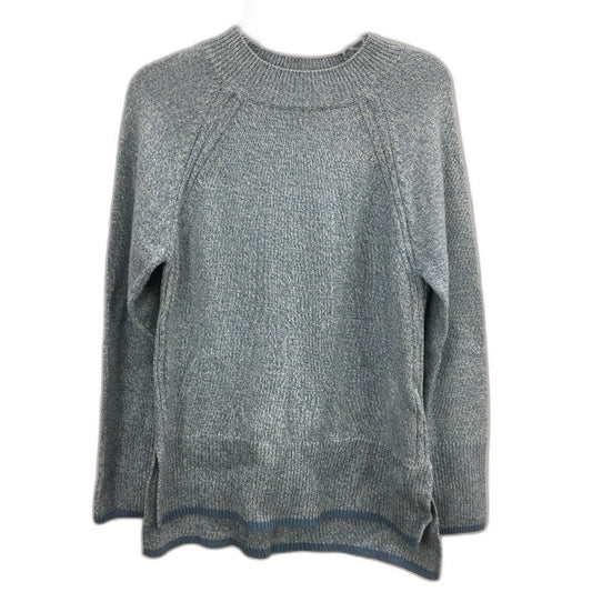 Regatta Soft Blue Ribbed Hem Small Gauge Knit Tableline Jumper Ladies Sz 10 NEW