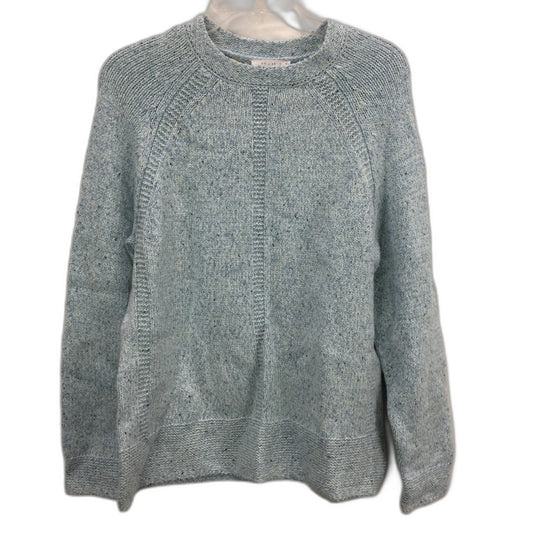 Regatta Light Blue Fleck Raglan Sleeve Pearl Knit Jumper Ladies Sz 10 NEW