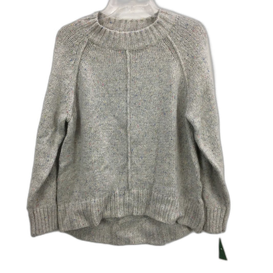 Regatta Grey Fleck Ribbed Neck Small Gauge Knit Jumper Ladies Sz 10 NEW