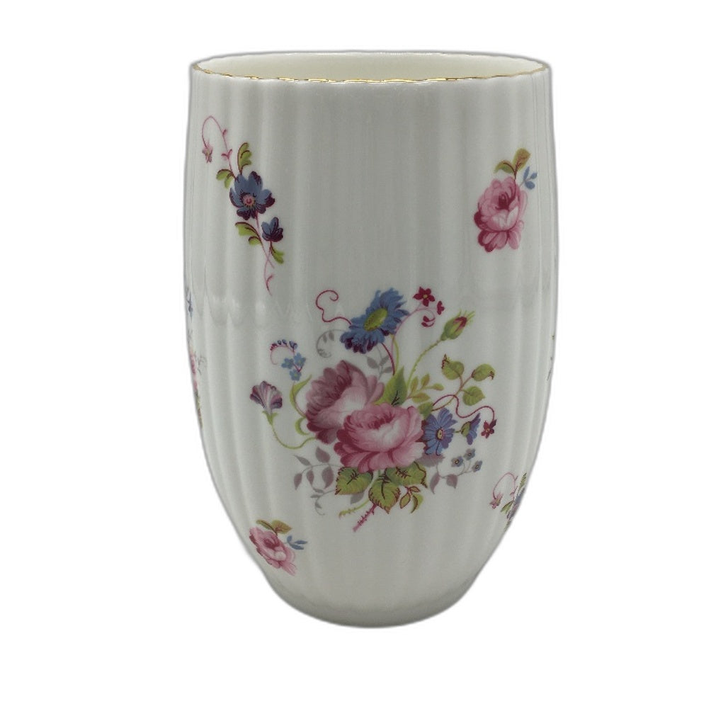 VINTAGE Coalport Made In England Bone China Shrewsbury Floral Vase 17cm