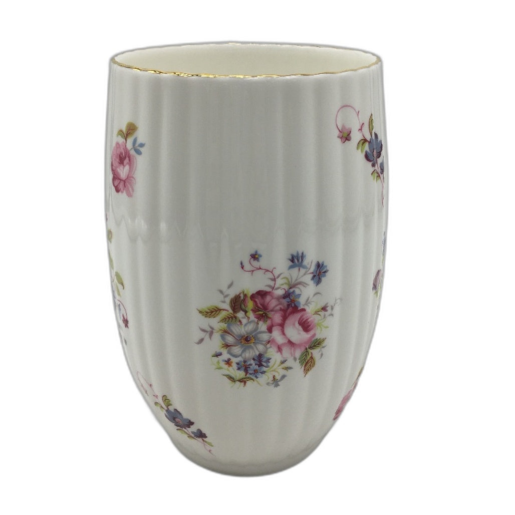 VINTAGE Coalport Made In England Bone China Shrewsbury Floral Vase 17cm