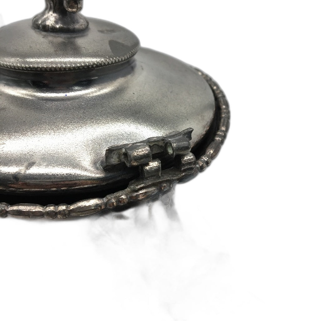 VINTAGE Homan MFG Company Made In USA Quadruple Silver Plate Teapot