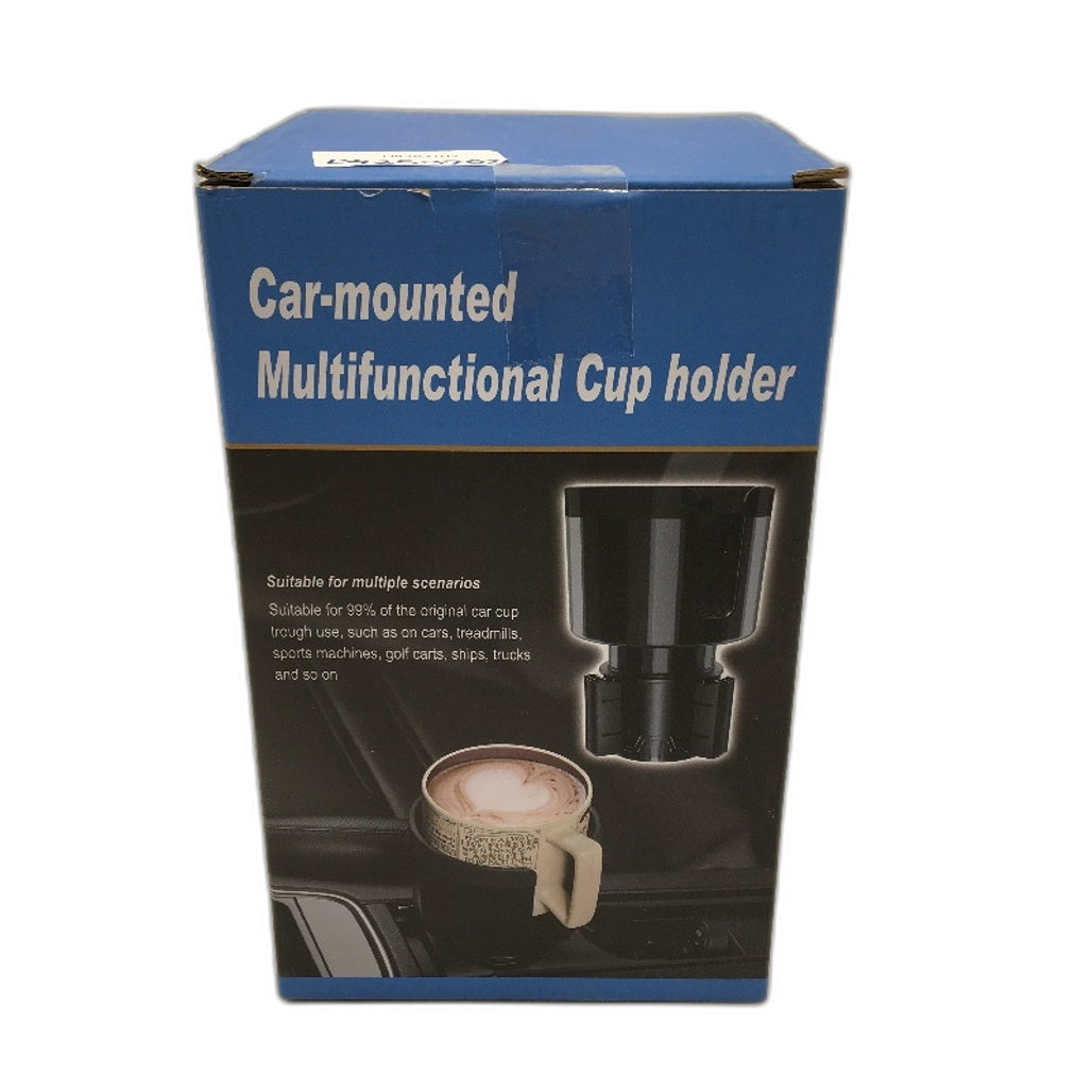 SB-3055 Car Mounted Cup Holder Expander with Adjustable Base in Black NEW