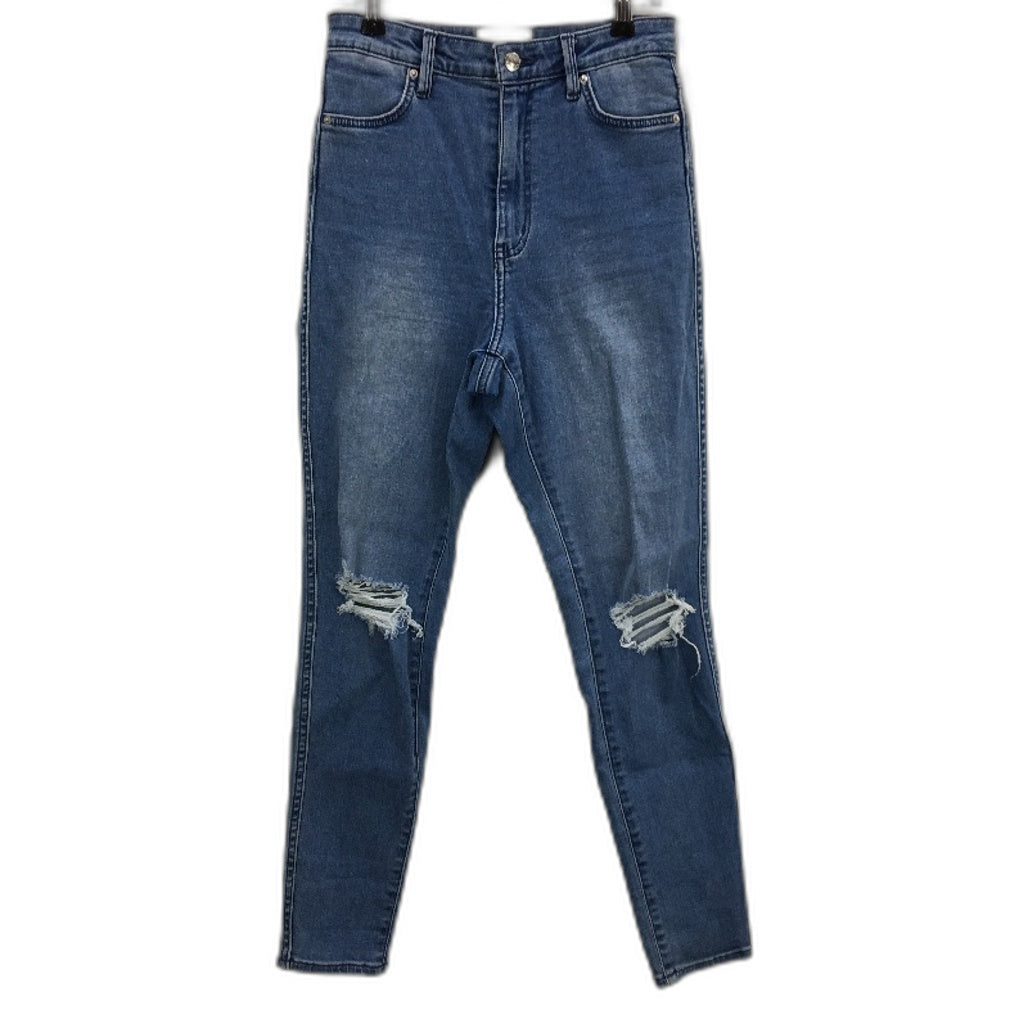 Riders by Lee Blue Skinny Hi-Rider Ripped Denim Jeans Ladies Size AU 10