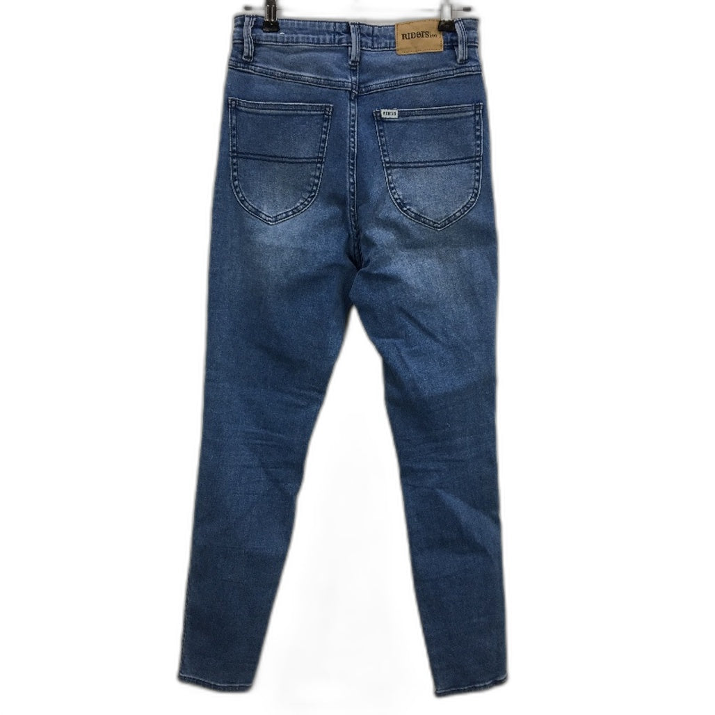 Riders by Lee Blue Skinny Hi-Rider Ripped Denim Jeans Ladies Size AU 10
