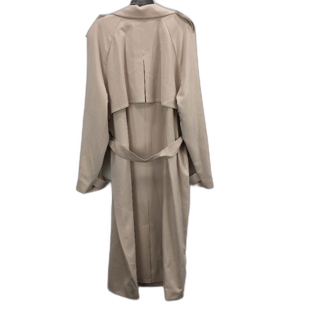 Portmans Curve Buckwheat Double Breasted Belted Trench Coat Ladies Size 22 NEW
