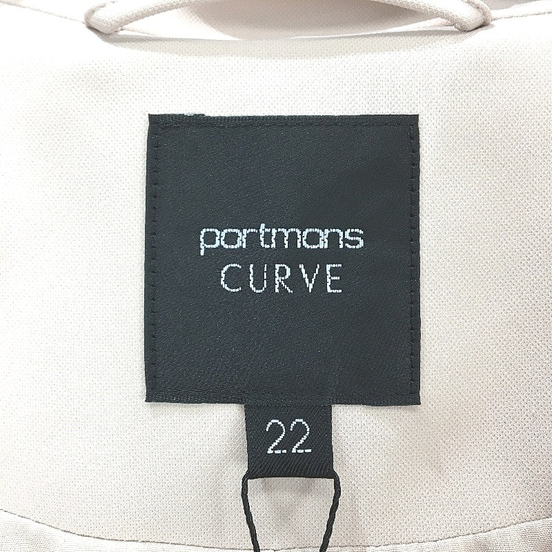 Portmans Curve Buckwheat Double Breasted Belted Trench Coat Ladies Size 22 NEW