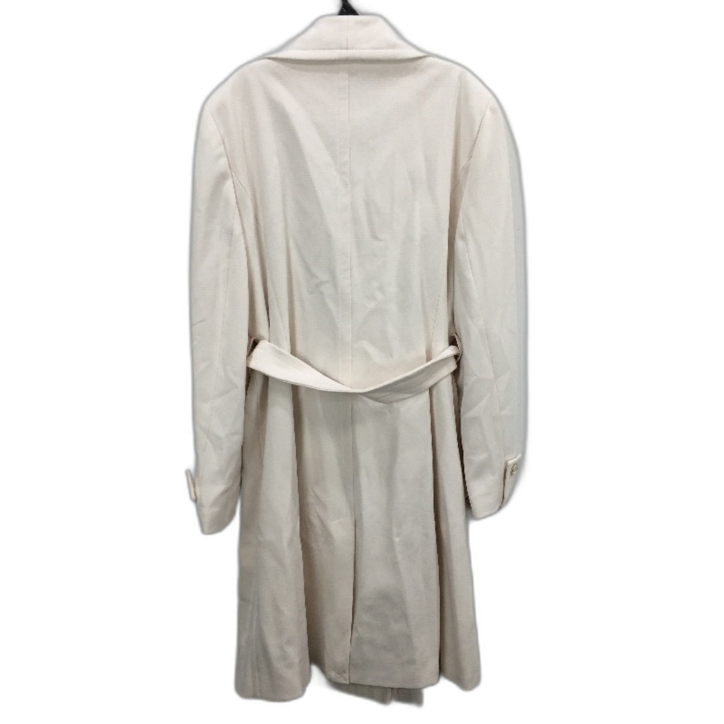 Portmans Cream White Button Up Belted Wynter Wrap Coat Ladies Size AU 18
