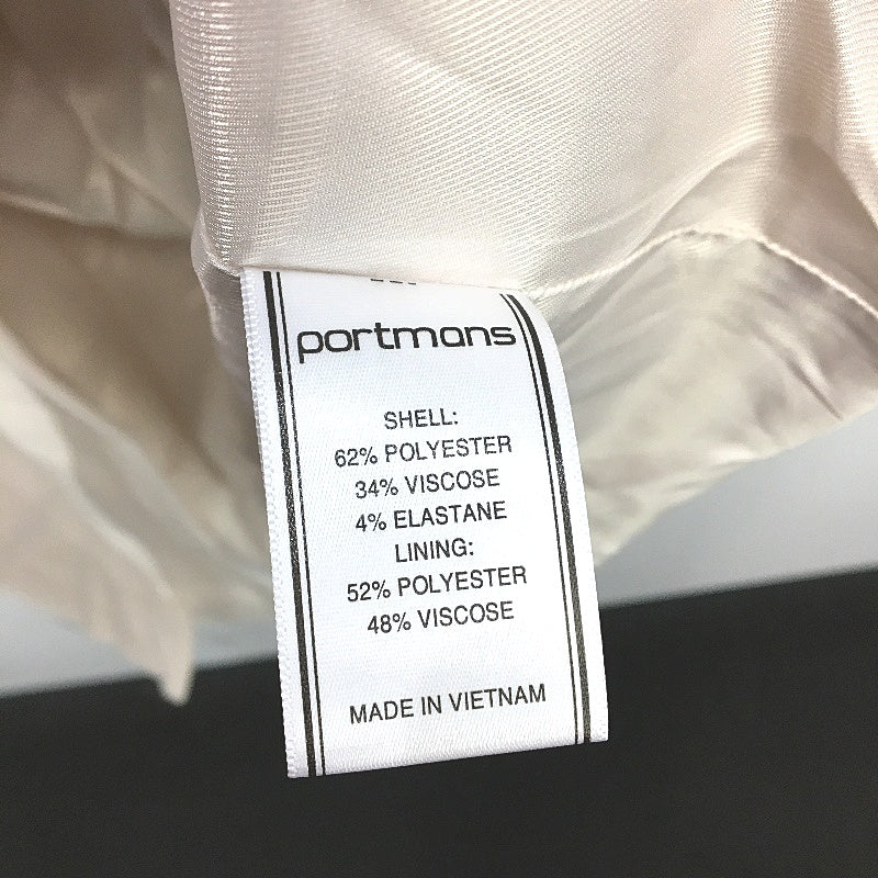 Portmans Cream White Button Up Belted Wynter Wrap Coat Ladies Size AU 18