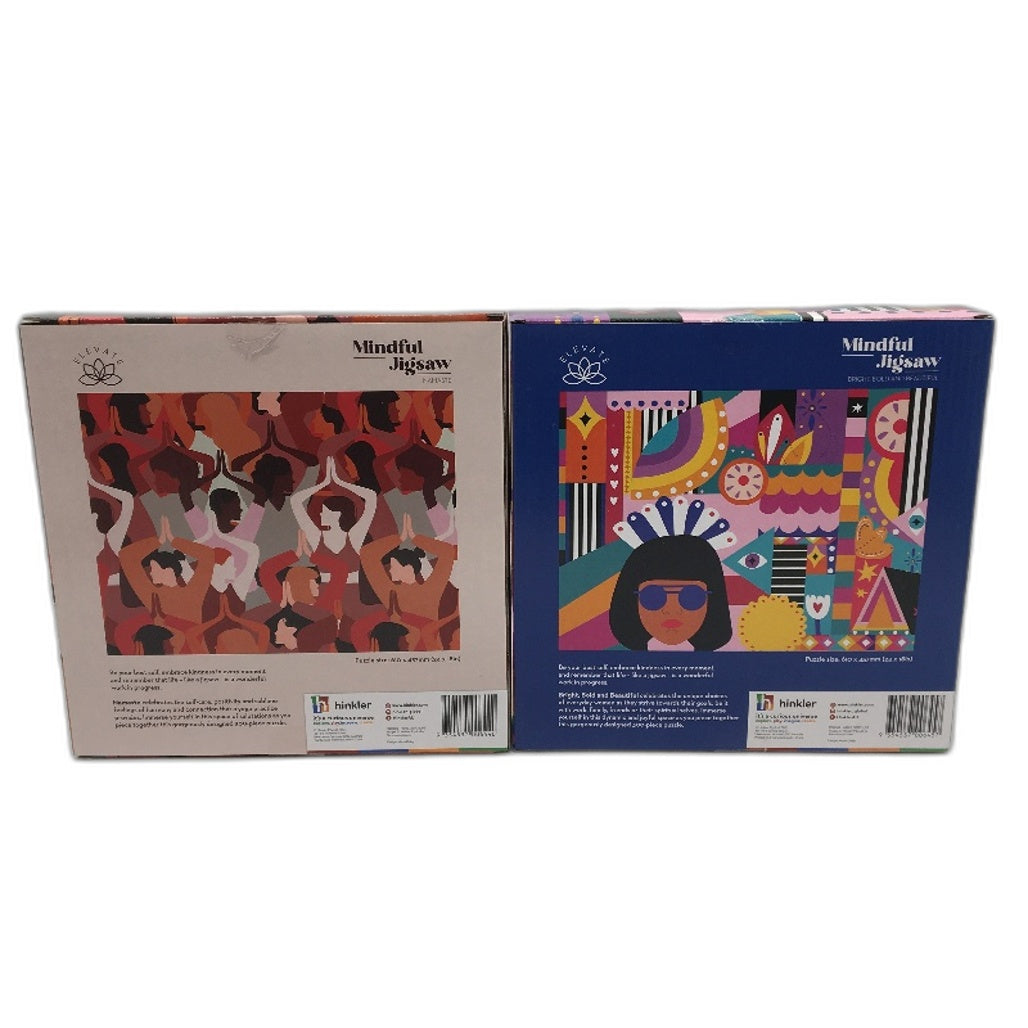 Elevate Mindful Jigsaw Puzzles 300Pcs 4 Pack Adult Calming Peaceful Meditation