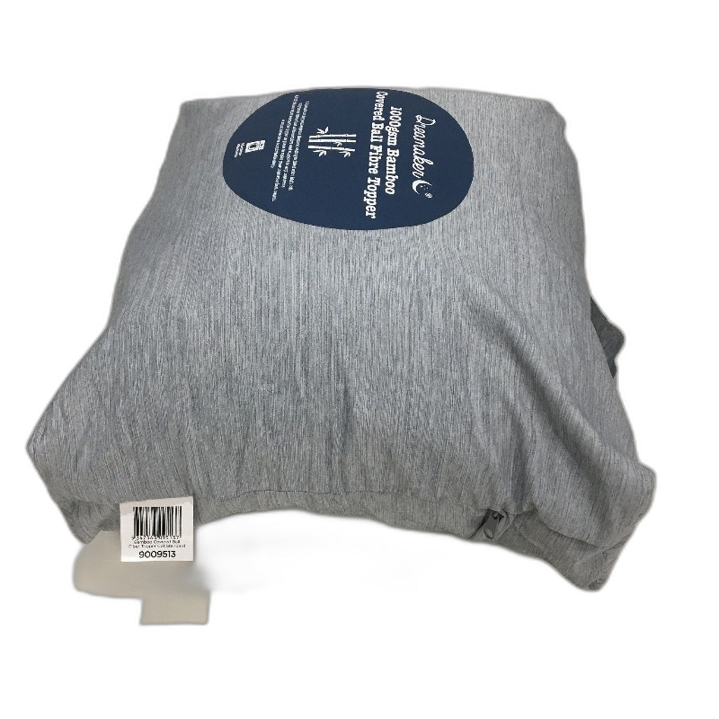 Dreamaker 1000 Gsm Bamboo Covered Ball Fibre Standard Baby Cot Mattress Topper