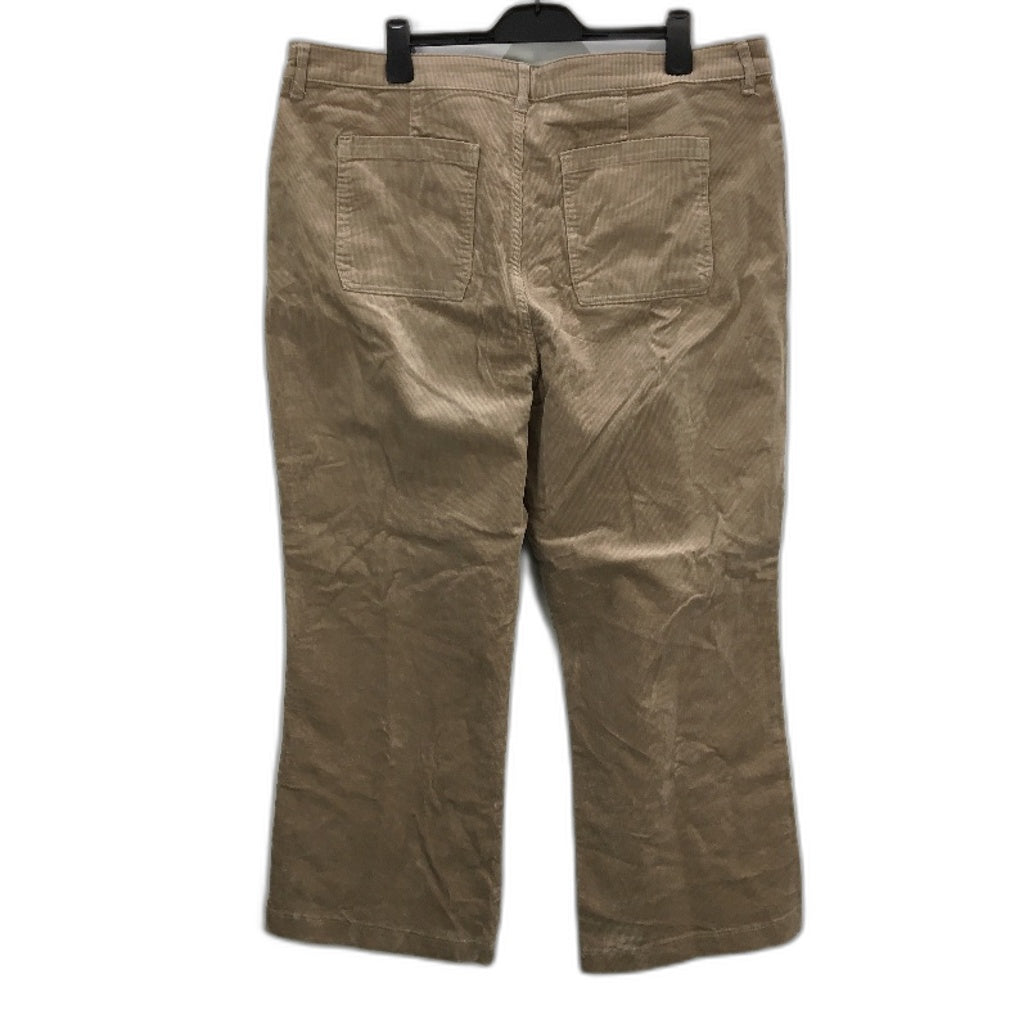 Just Jeans Curve Oat Corduroy Patch Pocket Wide Leg Jeans Ladies Size 20 NEW