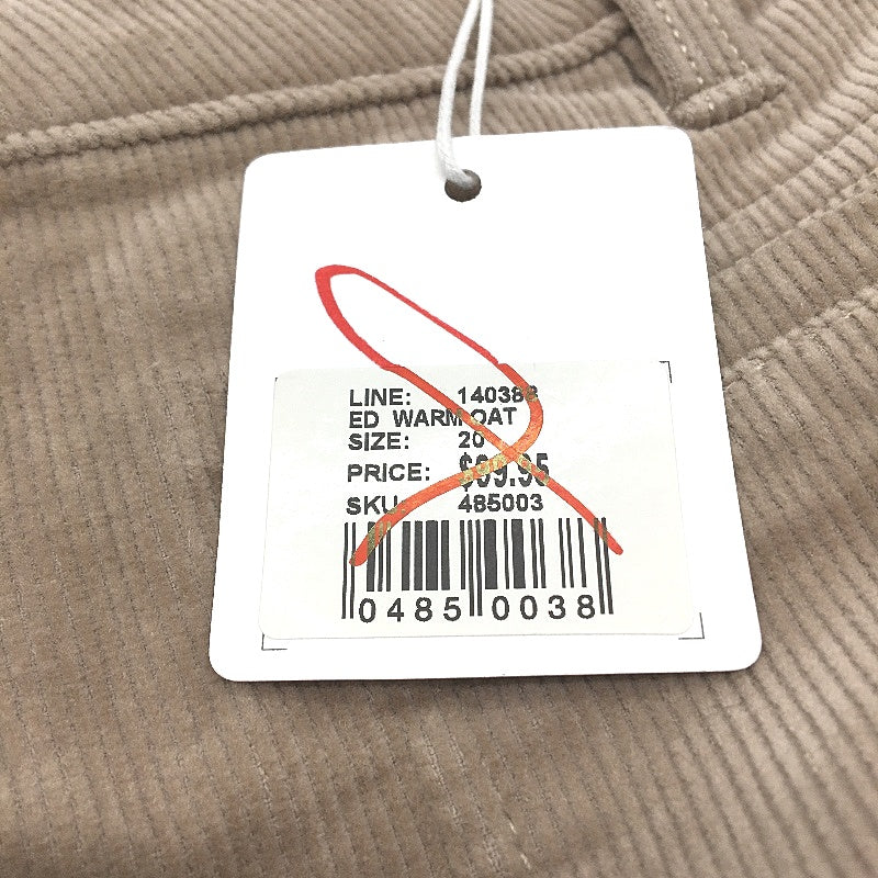 Just Jeans Curve Oat Corduroy Patch Pocket Wide Leg Jeans Ladies Size 20 NEW