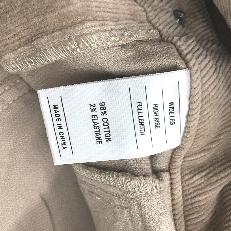 Just Jeans Curve Oat Corduroy Patch Pocket Wide Leg Jeans Ladies Size 20 NEW