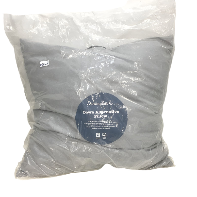 Dreamaker Euro 65cm Hypoallergenic Microfibre Grey Down Alternative Pillow NEW