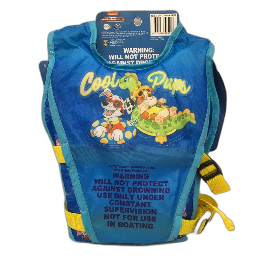 Paw Patrol Rubble and Marshall Swimming Aid Foam Life Vest for Kids Sz Small NEW